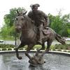 The Spirit of Mecklenburg (Capt. James Jack) by Chas Fagan 
Kings Drive and 4th Street